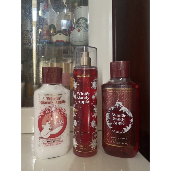 BILL US - Có bán set -Dòng sản phẩm Winter candy apple các loại fullsize của Bath and body works