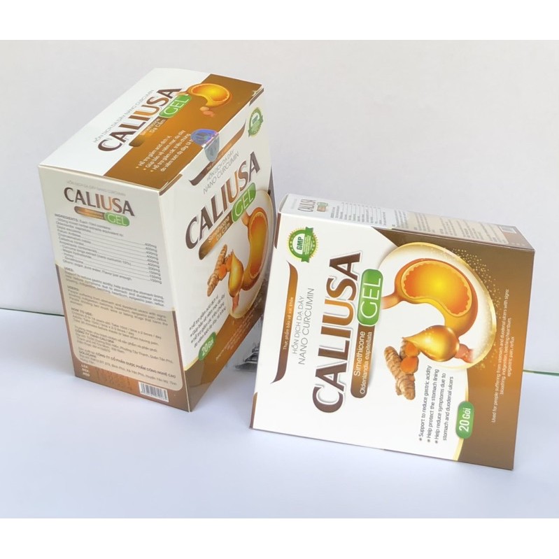 Hỗn Dịch Dạ Dày Nano Curcumin Caliusa Gel Hộp 20 gói x 10ml