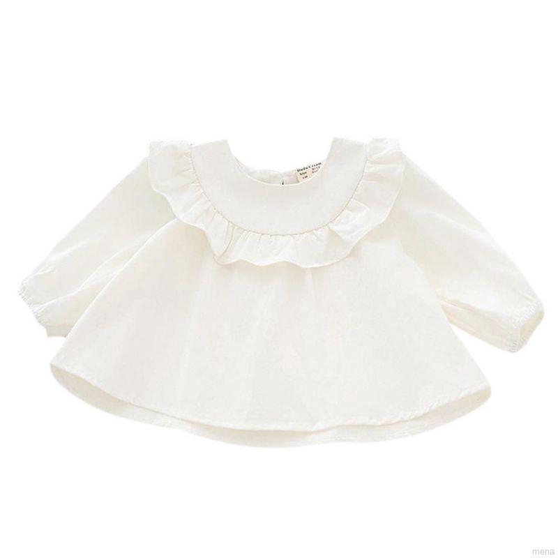 HOT SALESÁo Cổ Nhúng Bèo Dài Tay Dễ Thương Cho Bé Gái