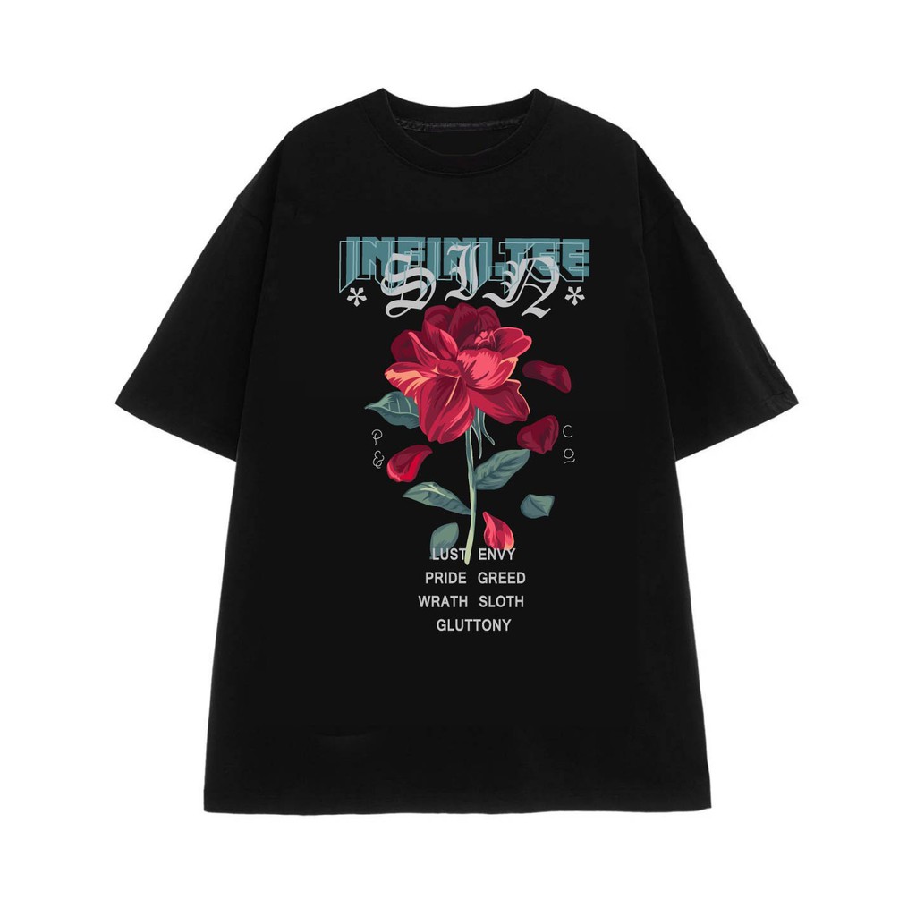 Áo thun INFINITEE Fni0237, Thun 100% Cotton - form rộng Unisex.