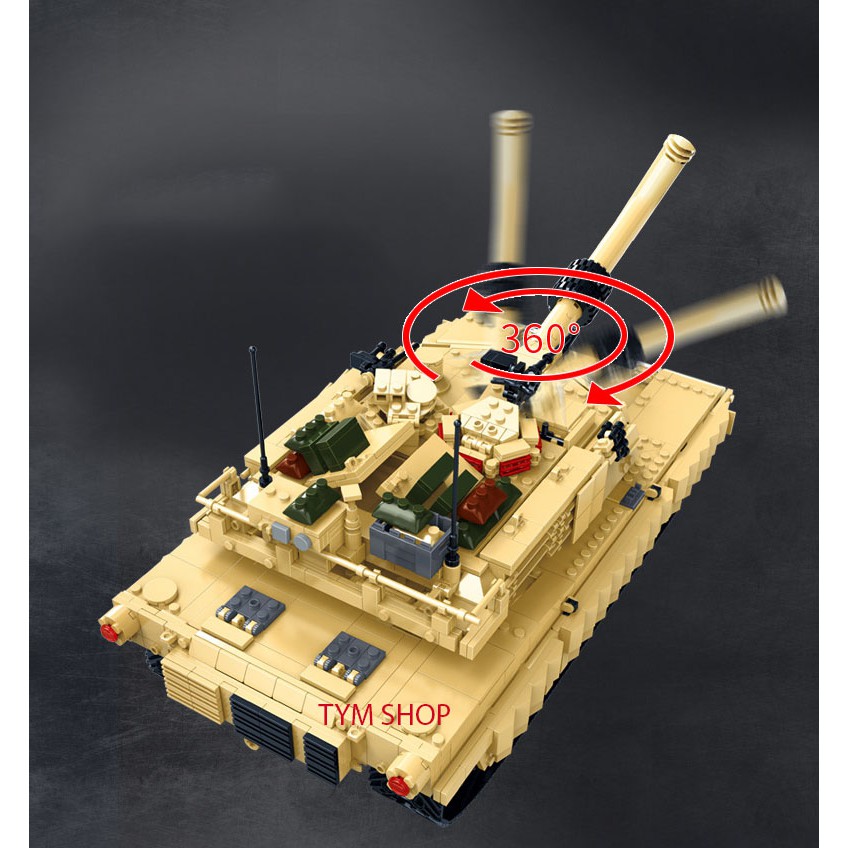 lego xe tăng chiến đấu M1A2  GuDi Tank 6102 Phiên Bản Khủng Đồ chơi Xếp hình cho bé trai xingbao