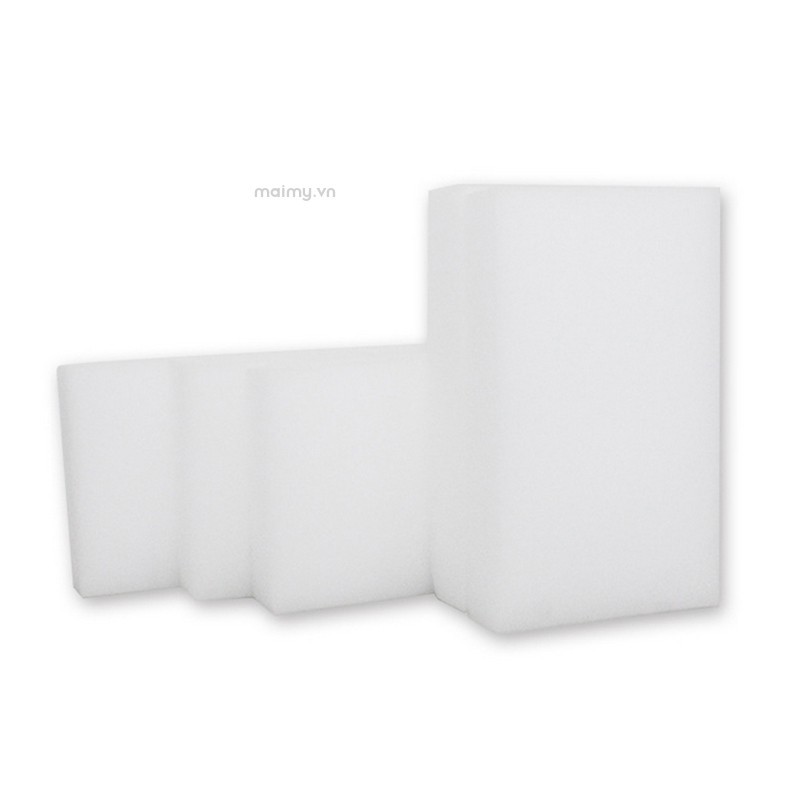 Set 50 miếng bọt biển màu trắng vệ sinh đa năng 100 * 60 * 20mm