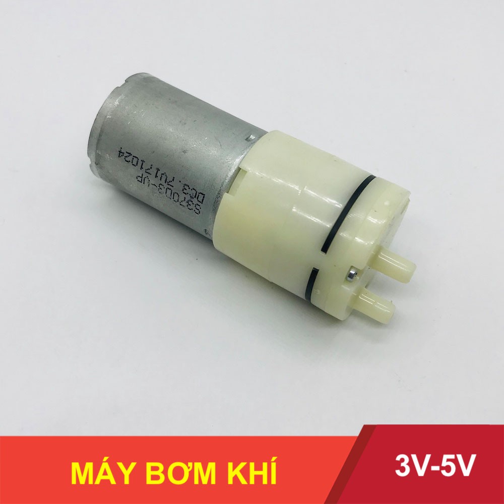 Máy bơm mini máy bơm khí động cơ 370 3V - 6V hút chân không, không khí, sục oxy - LK0231