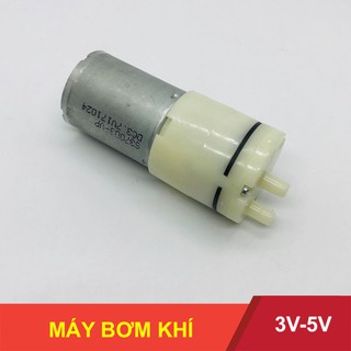 Máy bơm mini máy bơm khí động cơ 370 3V - 6V hút chân không, không khí, sục oxy - LK0231