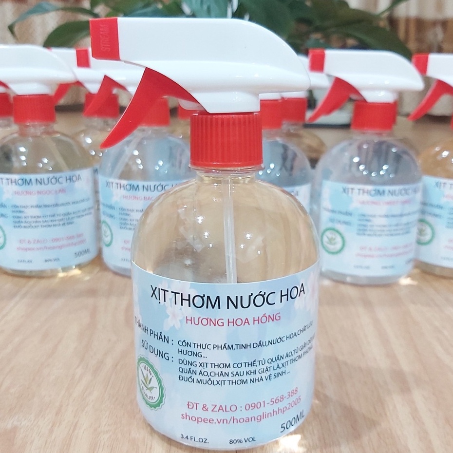 Xịt Thơm Nước Hoa - 500 ML