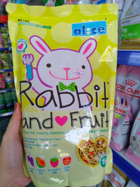 Thức ăn trái cây cao cấp cho thỏ Alice 1kg