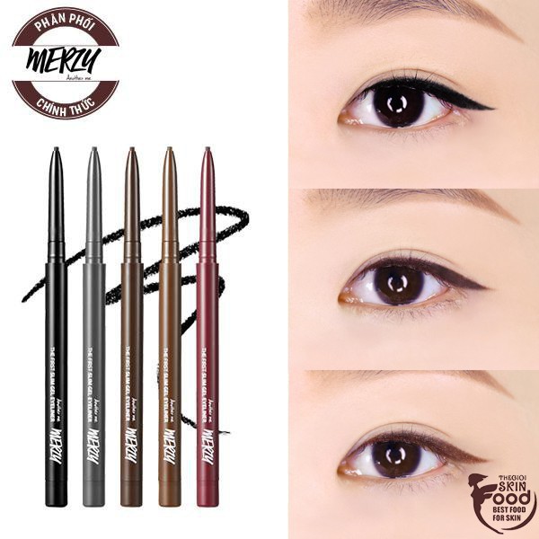 [G02] Chì kẻ mắt siêu mảnh, chống trôi Merzy The First Slim Gel Eyeliner 0,05g S004