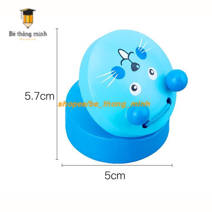 Bộ gõ phách nhạc bằng gỗ hình thú đủ màu sắc cho bé làm quen với âm thanh hỗ trợ sự phát triển của bé