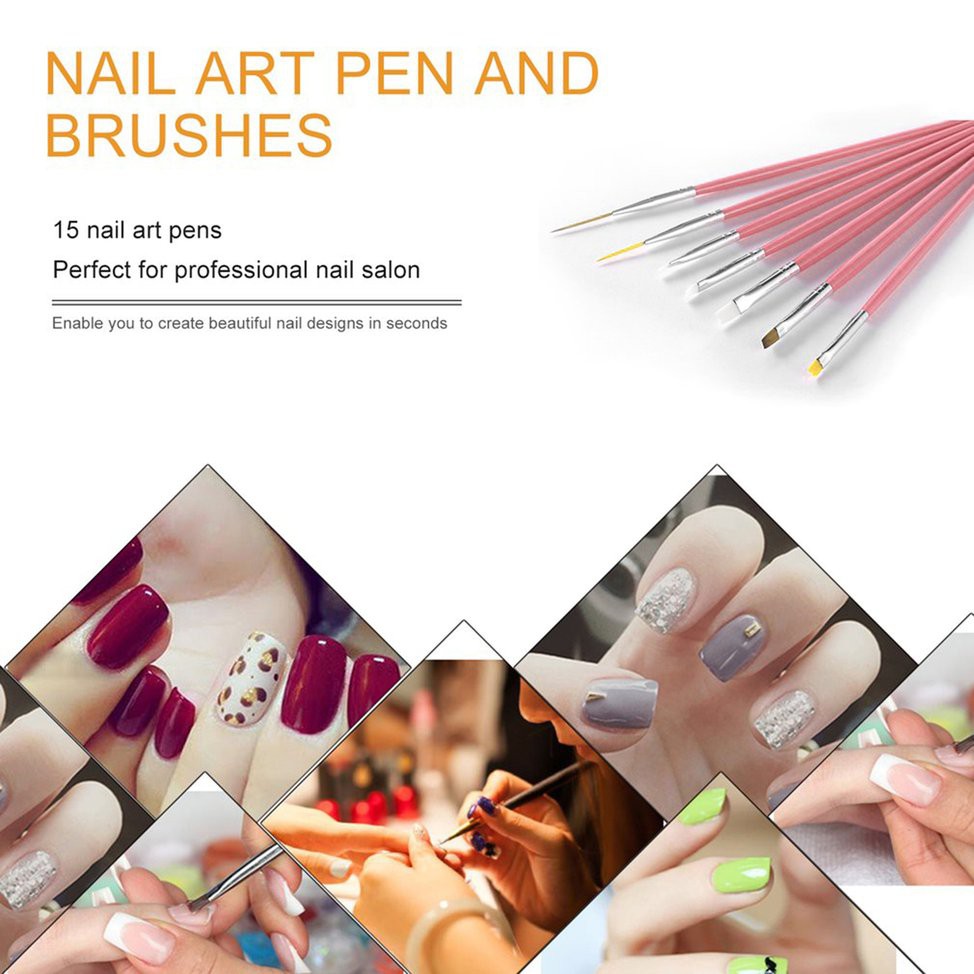 Set 15 bút vẽ trang trí làm nail