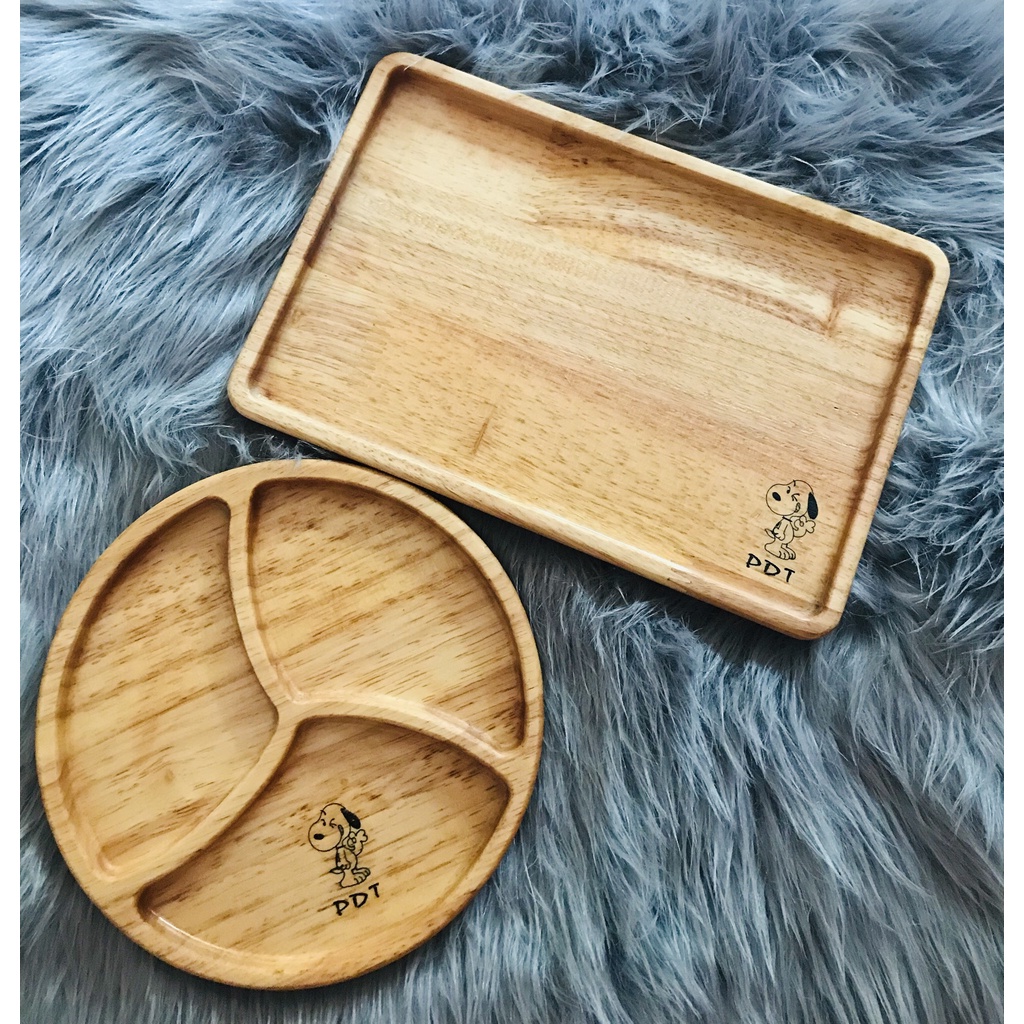 Khay gỗ kiểu chữ nhật