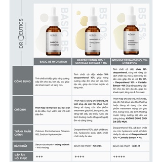 Serum DrCeutics Basic B5 Hydration 5% Cho Da Dầu Mụn