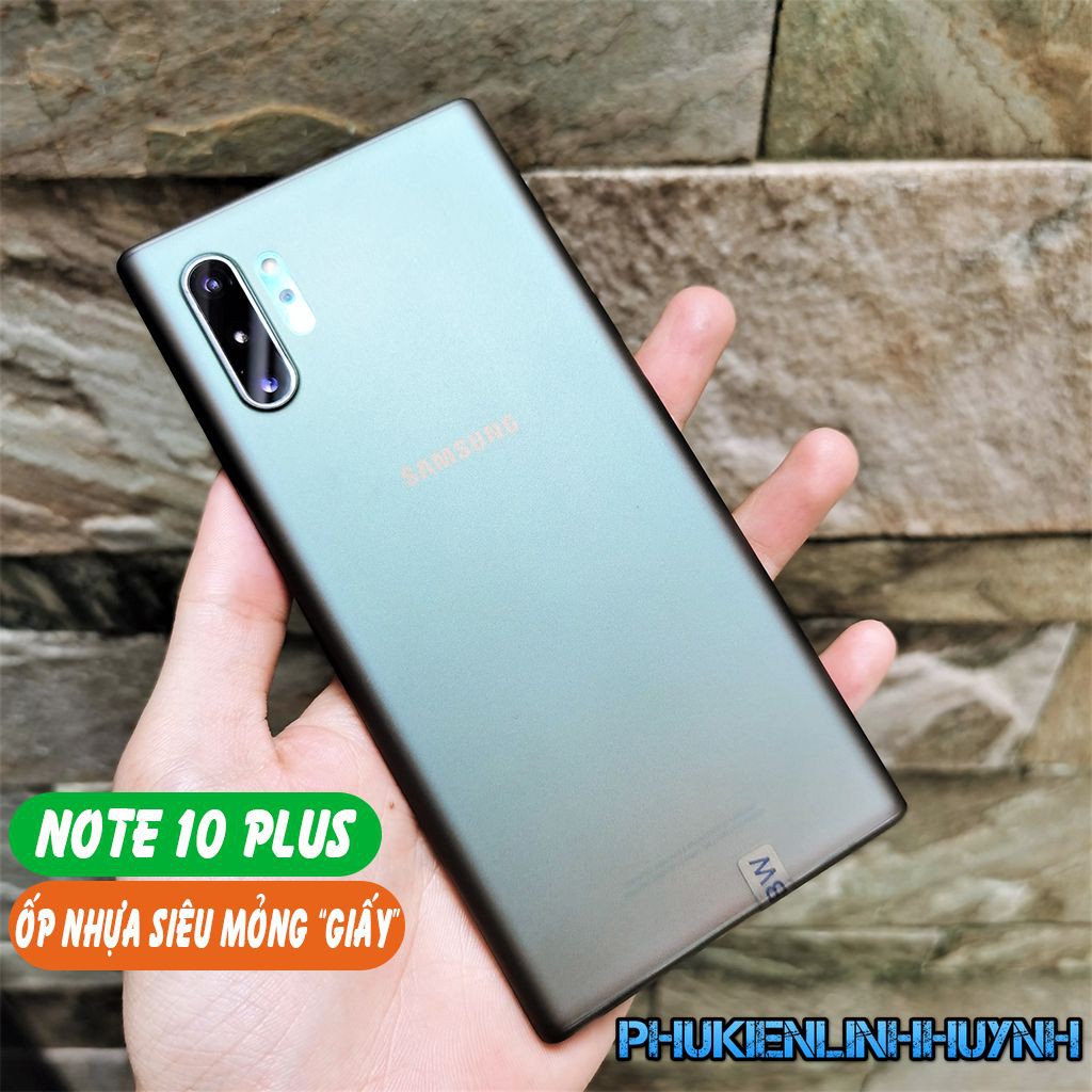 Samsung Galaxy Note 10 Plus_Ốp lưng Giấy siêu mỏng ôm sát mặt lưng máy.