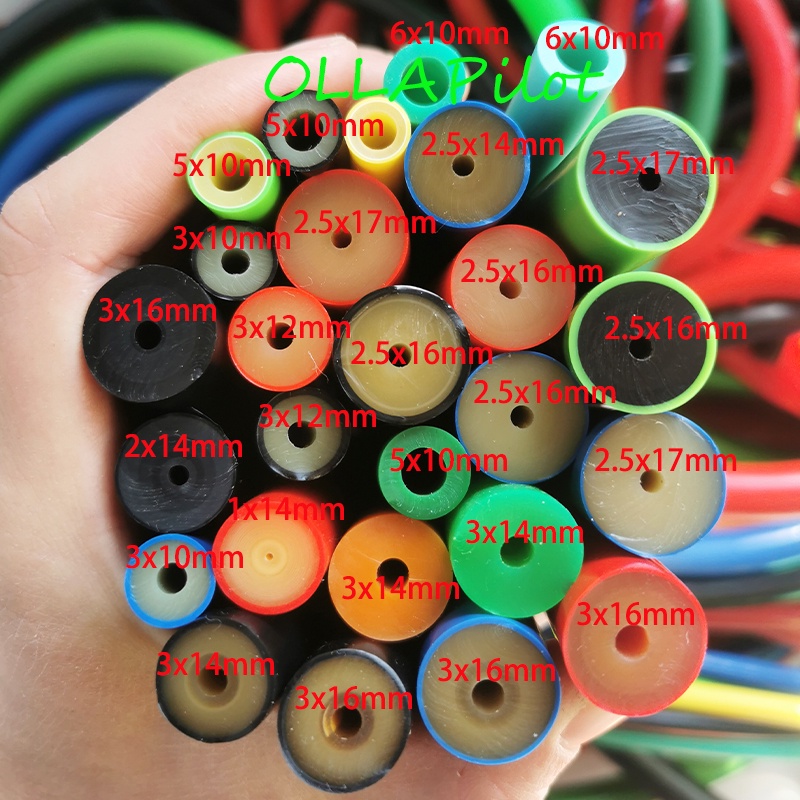Dây Cao Su Co Giãn Đường Kính 1M Đường Kính 1mm 2mm 2.5mm 3mm 5mm 6mm Ra Đường Kính 8mm 10mm 14mm 16mm 17mm 18mm