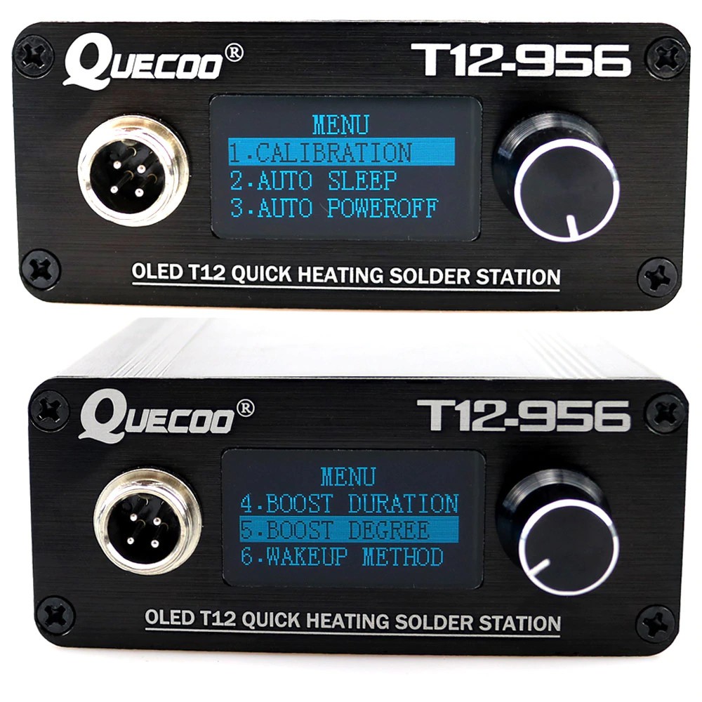 Máy hàn Quecoo T12-956 công suất 120W hỗ trợ DC24V (Quicko 956) + gác tay hàn (tùy chọn)