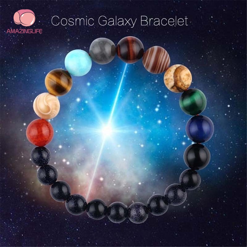 Vòng Tay Chuỗi Hạt Đá Tròn / Chakra Năng Lượng Cho Cặp Đôi