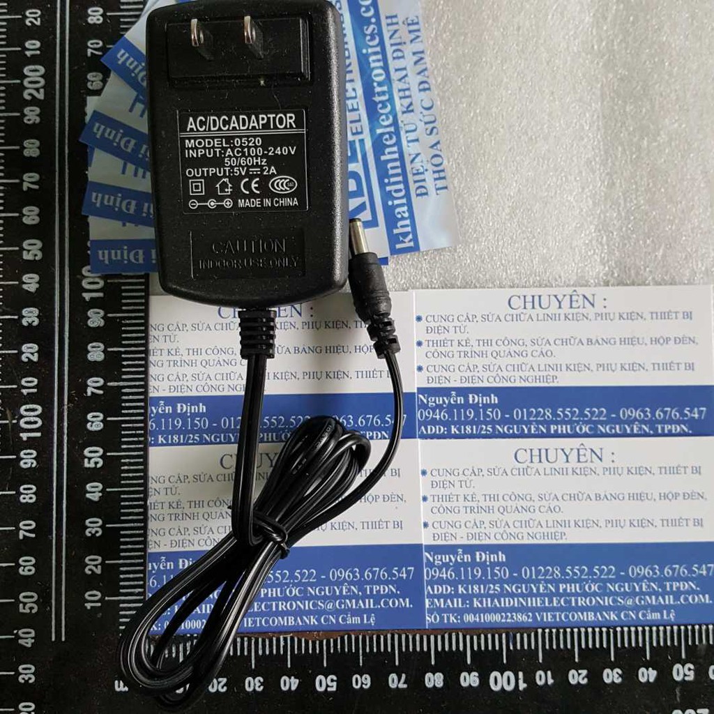 nguồn adapter 5V 2A 5V 2000mA, cổng 5.5*2.1mm kde3580