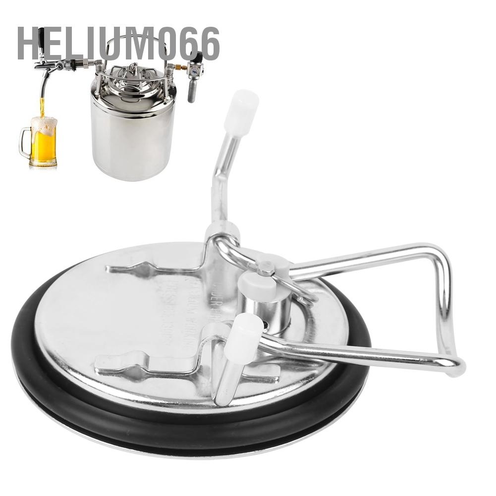 Keg Nắp đậy Thay thế bằng thép không gỉ Carbonat Soda Bia Nhà Brew Helium066