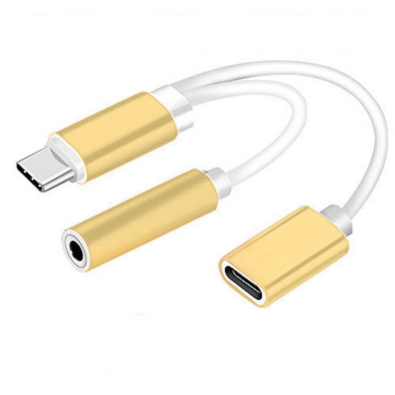 Cáp Chuyển Đổi 2 Trong 1 Usb-C Type C Sang 3.5mm Aux