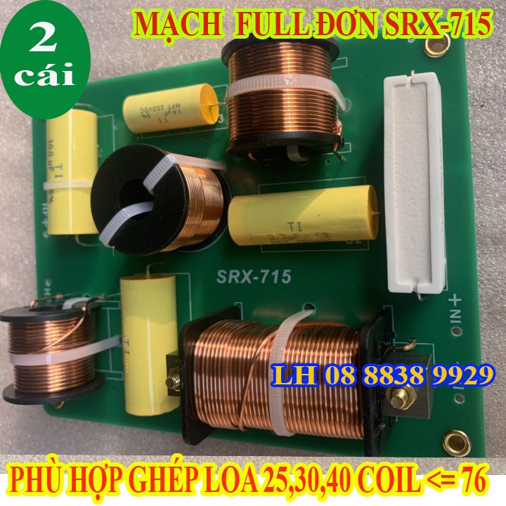 [Mã ELHACE giảm 4% đơn 300K] CẶP MẠCH PHÂN TẦN FULL ĐƠN SRX-715 NHẬP KHẨU CAO CẤP - GIÁ 2 MẠCH