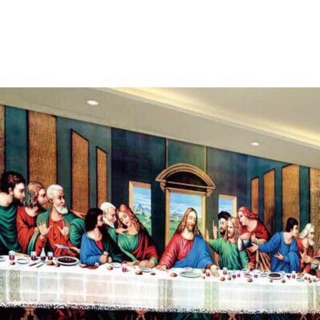 Tranh đính đá bữa tiệc ly cuối cùng df2313 kt 104x50cm