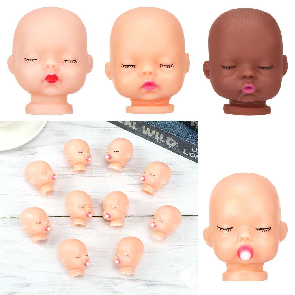 WONDER Set 10 Đầu Búp Bê Mini Hình Đôi Môi Đỏ Hồng
