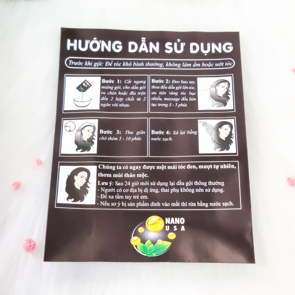 [CHÍNH HÃNG] - Dầu Gội Đen Tóc Thảo Mộc Ohbama Gội là Đen Mẫu Mới Tặng 25%, Giá Không Đổi