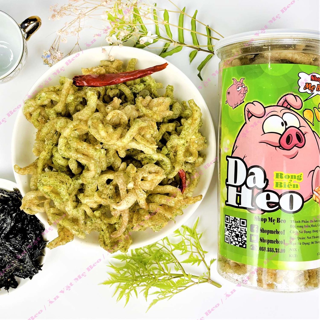 Da Heo Chiên Giòn Rong Biển 140Gr Ăn Vặt Shop Mẹ Beo