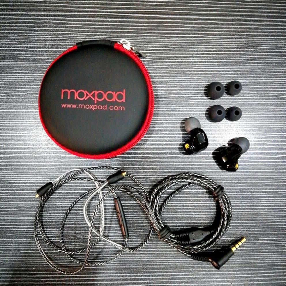 Tai nghe superbass Moxpad X9 tặng kèm box tai nghe cao cấp - Tai nghe chính hãng