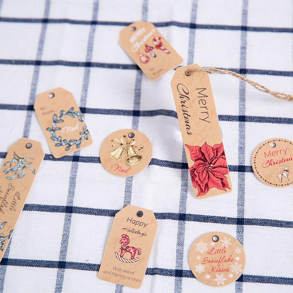 MUVAKO Set 80 / 90 Thẻ Treo Trang Trí Quà Giáng Sinh DIY