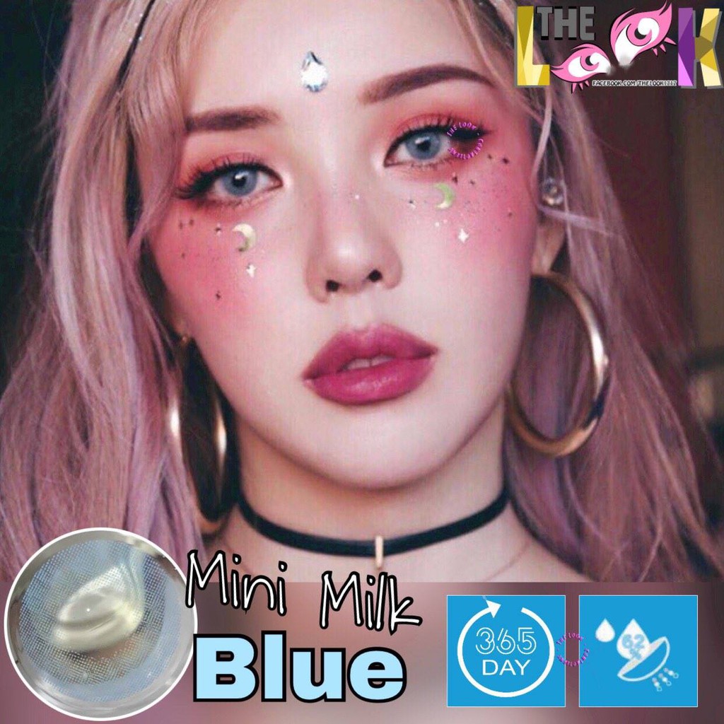 CONTACT LENS MÀU BLUE - XANH NGỌC - ÁP TRÒNG - TONE TÂY