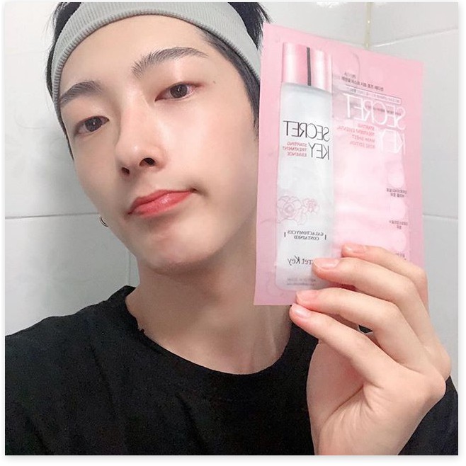 [Mã giảm giá] Mặt nạ "nước thần" dưỡng ẩm làm sáng da Secret Key Starting Treatment Essential Mask Sheet - Rose Edition