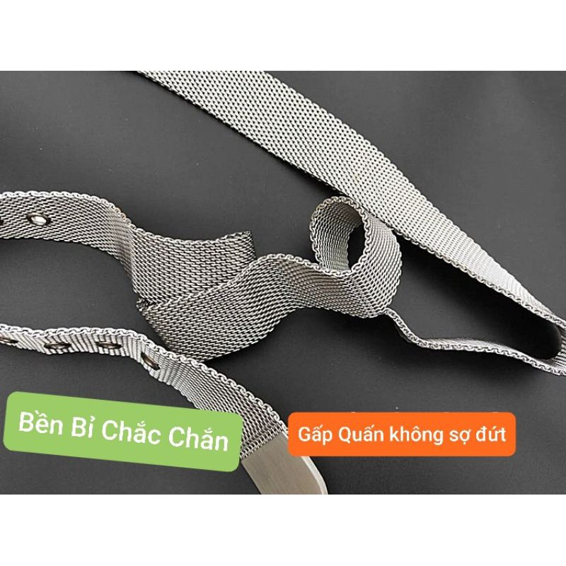 Thắt lưng inox  ( Mặt Khóa Đồng cao cấp  )