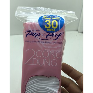 Bông tẩy trang POP PUF Bich 90 miếng tặng 30 miếng