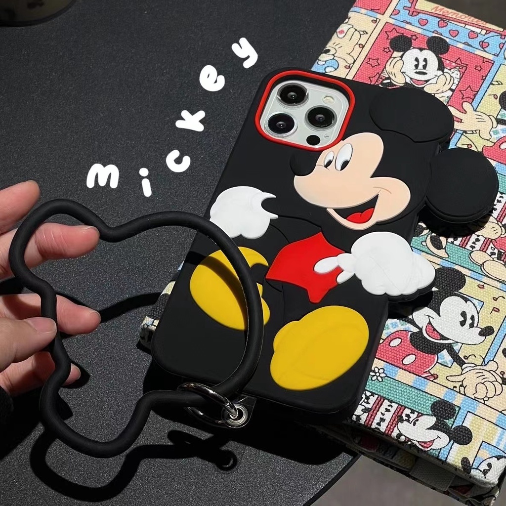 Ốp Điện Thoại Silicon Mềm Chống Sốc In Hình Mickey Hoạt Hình Cho iPhone 13 12 11 Pro Max X XS XR