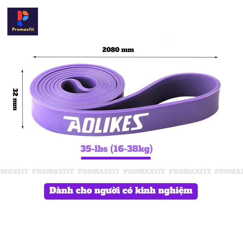 Dây kháng lực tập gym power band đàn hồi cao su tập tay chân mông vai đùi nam nữ