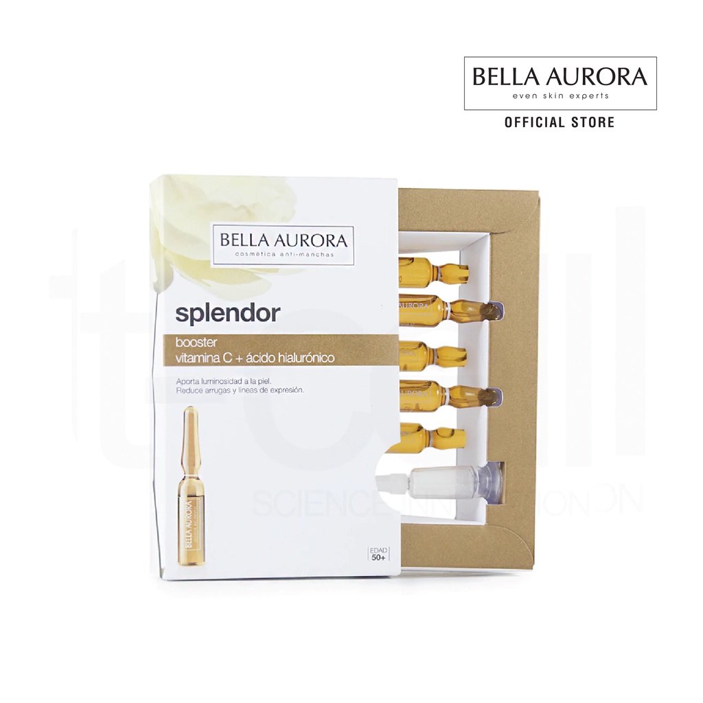 Ampoule Dưỡng Ẩm, Sáng Da &amp; Chống Lão Hóa Bella Aurora Splendor Vitamin C + Hyaluronic Acid Ampoules (5 ampoules)