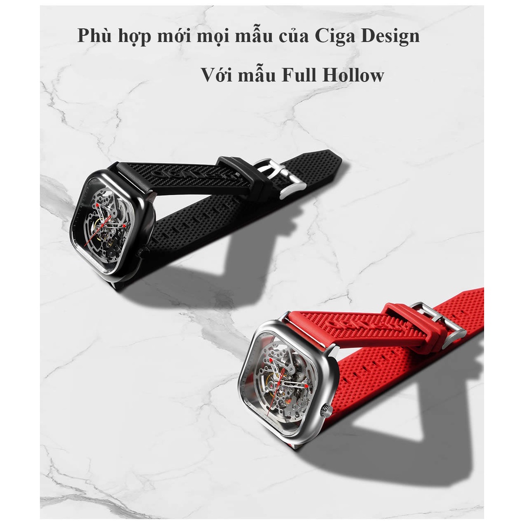 Dây đeo silicone đồng hồ CIGA Design
