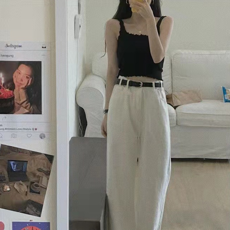 Brroa Áo Croptop Dệt Kim Cổ Vuông Màu Trơn Phong Cách Boho Quyến Rũ Thời Trang Mùa Hè Cho Nữ