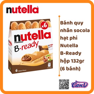Bánh quy nhân socola hạt phỉ Nutella B-Ready hộp 132gr 6 thumbnail