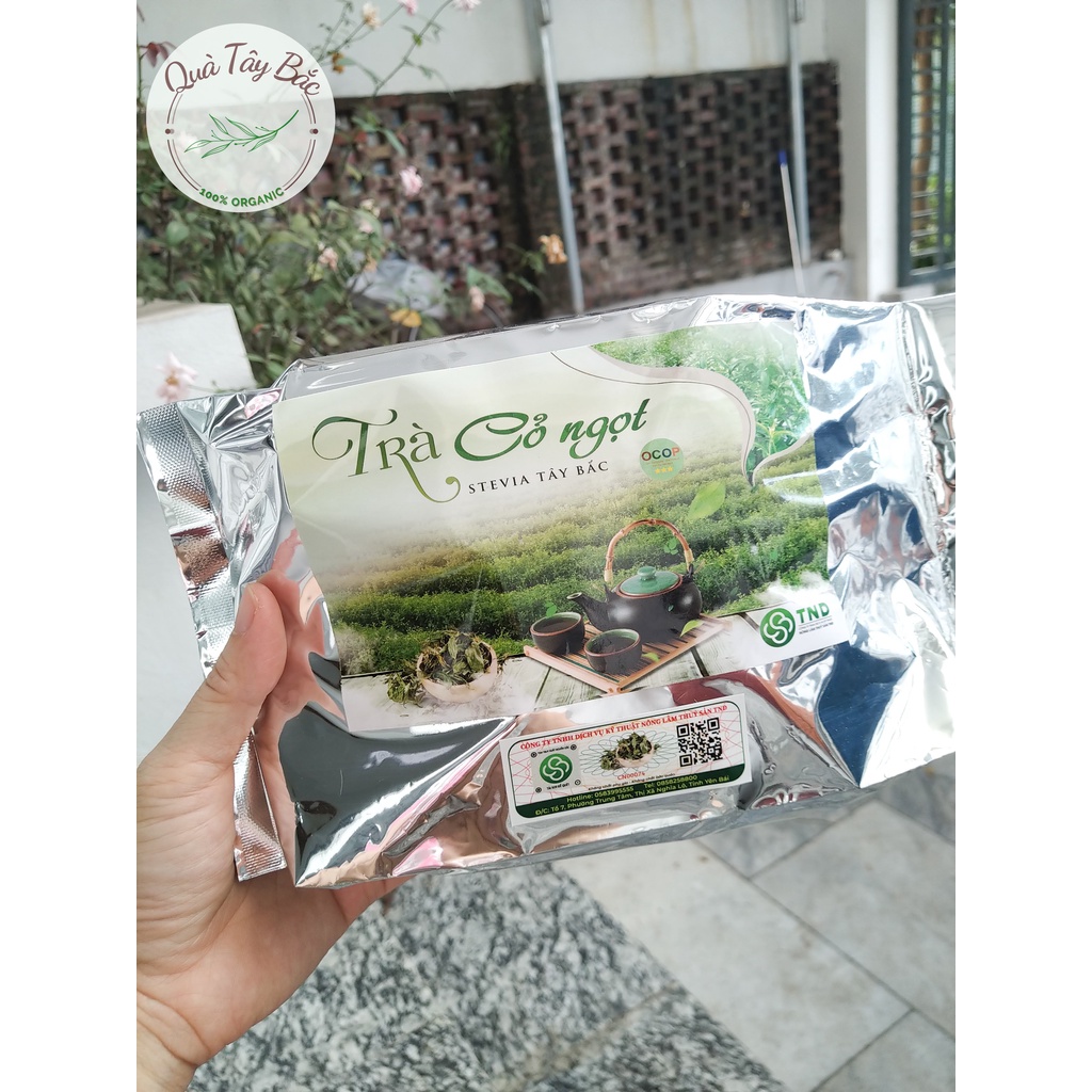 Cỏ ngọt sấy khô Stevia Tây Bắc 100g chứng nhận OCOP