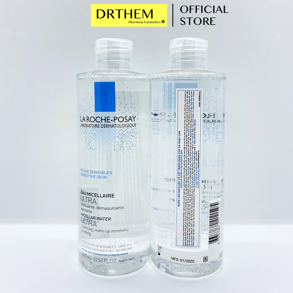 Nước Tẩy Trang La Roche-Posay Cho Da Nhạy Cảm Micellar Water Ultra Sensitive Skin 200ml - 400ml