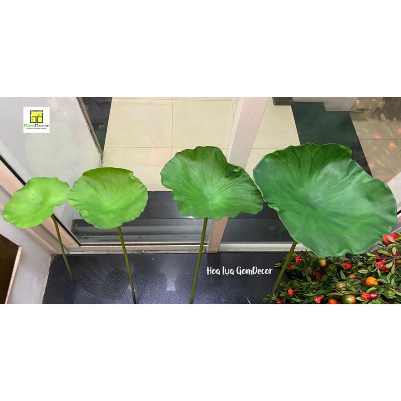 Lá sen giả lá sen cao su đủ kích cỡ loại cao cấp đẹp như thật