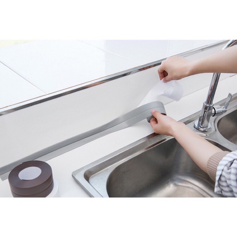 Cuộn Băng Keo Chuyên Dụng Chống Thấm Nước Dán Bồn Rửa Chén