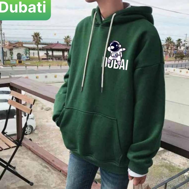 ÁO KHOÁC HOODIE NAM NỮ XANH VE CHAI NASA DUBAI CHẤT NỈ DÀY PHOM FORM RỘNG CHỐNG NẮNG, NÓNG ĐÔNG HÈ PHONG CÁCH MỚI -DUBAT