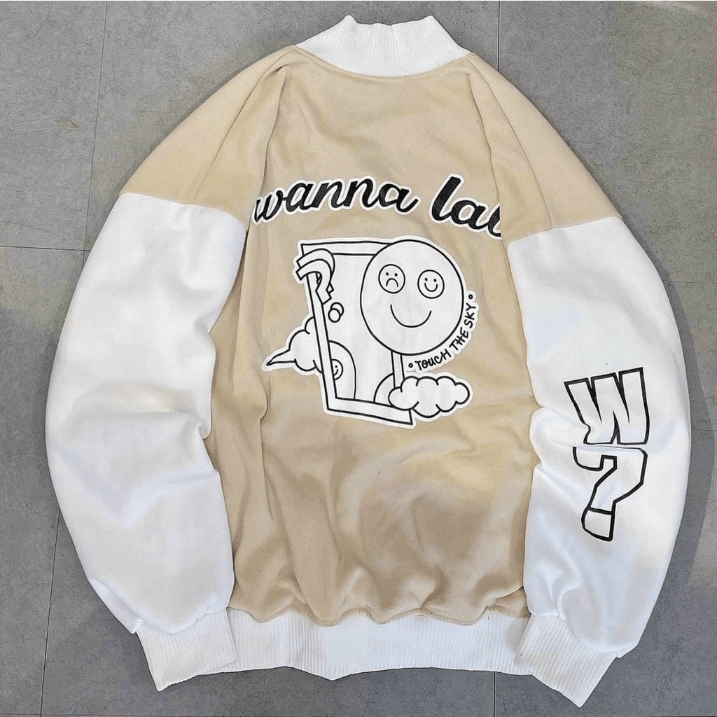 (HCM) ÁO KHOÁC BOMBER NỈ NGOẠI NAM NỮ FORM RỘNG CỔ TRÒN CỰC ĐẸP HOT HIT THỜI TRANG TRẺ KME FASHION