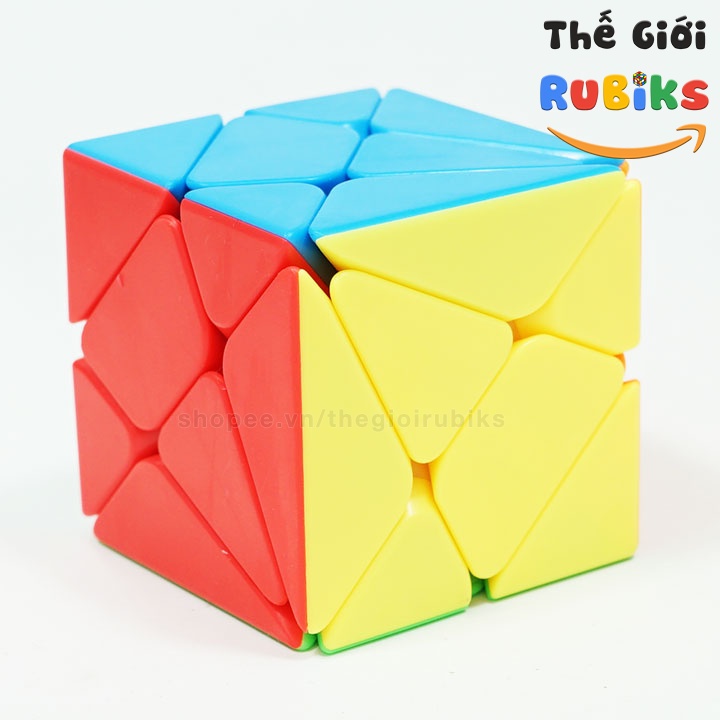 Rubik Axis, Windmill, Fisher Cube Stickerless. Rubic Biến Thể Không Viền Đồ Chơi Trí Tuệ.