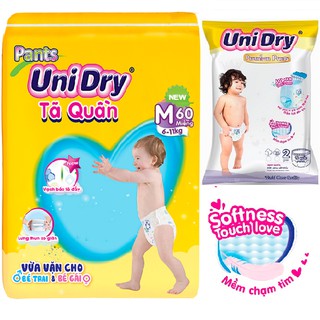 [Tặng thêm 8 miếng ] Tã quần Unidry size M60