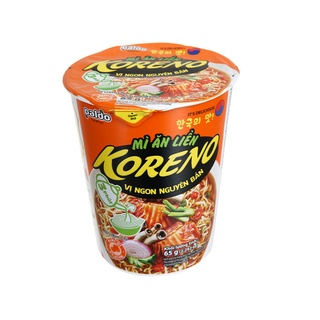 6 ly mì koreno vị kim chi ly 65g