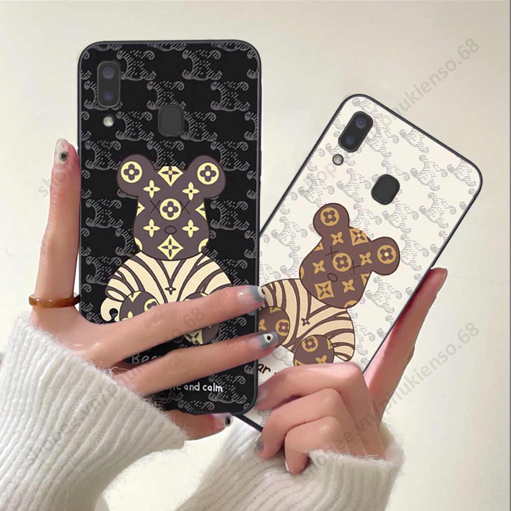 Ốp lưng điện thoại Samsung A20 / A30 elegant, gấu be@rbrick cao cấp, vỏ ốp rẻ đẹp