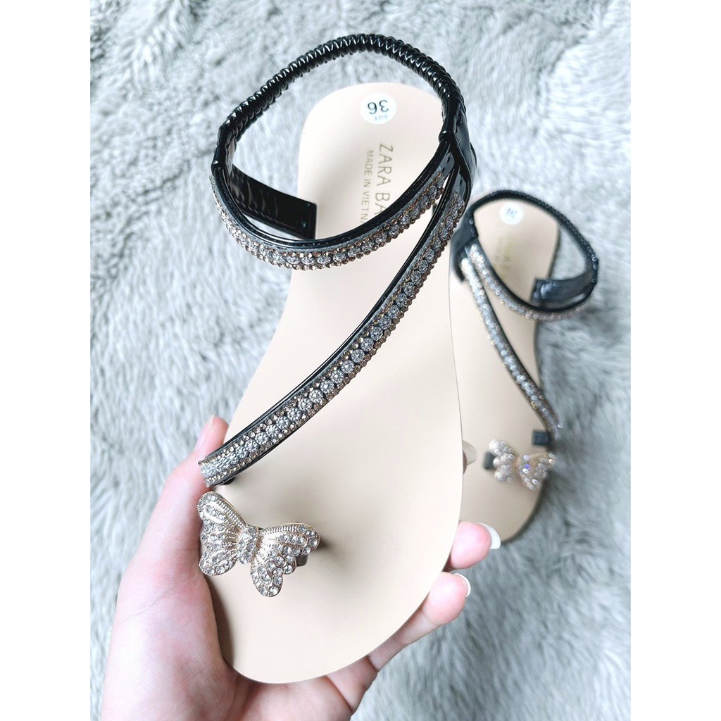 Sandal nữ, dép quai ngang nữ đi học, đi chơi thời trang , đế chống trơn truợt